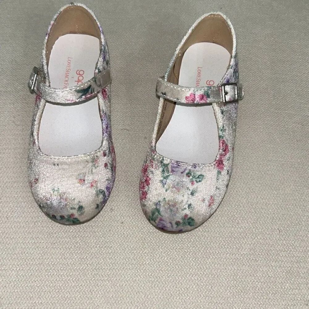 Gap / love shack fancy girls floral shoes sz8